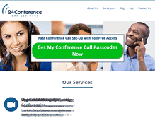 Tablet Screenshot of 24conference.com